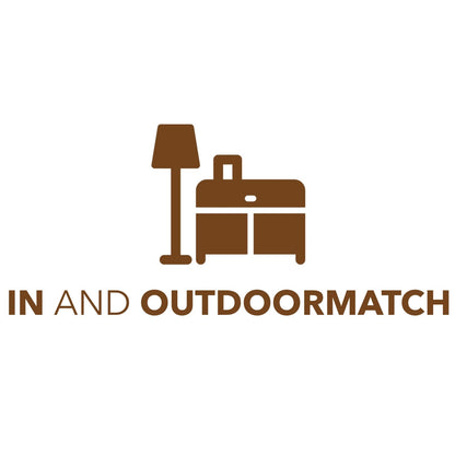 In And OutdoorMatch 6x sierkussens Livia - woonkamerkussens - tuinkussens - Cremewit - tuinkussens 45×45 - tuinkussens hoge rug - 45x45 cm Garden Pillow