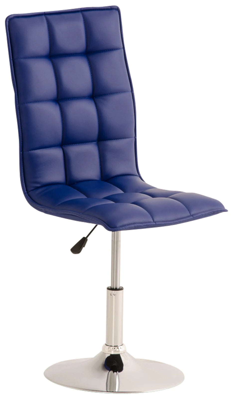 In And OutdoorMatch Barstoelen Antonie - Blauw en Metaal - Set van 2 - Kunstleer - Hoogwaardige bekleding - Decoratieve barstoel - Stijlvolle barkruk - Eigentijdse look Eetkamerstoel