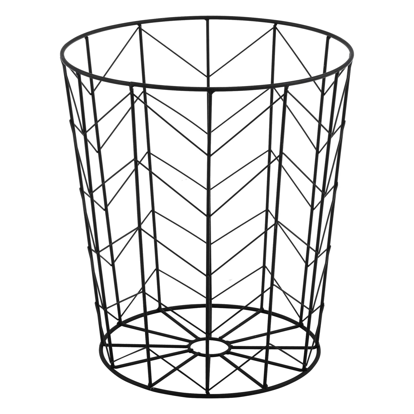 In And OutdoorMatch Bijzettafel Ephraim - Set van 2 - Met Afneembaar Tafelblad - Zwart - Metaal - Stijlvolle mand Bijzetttafel