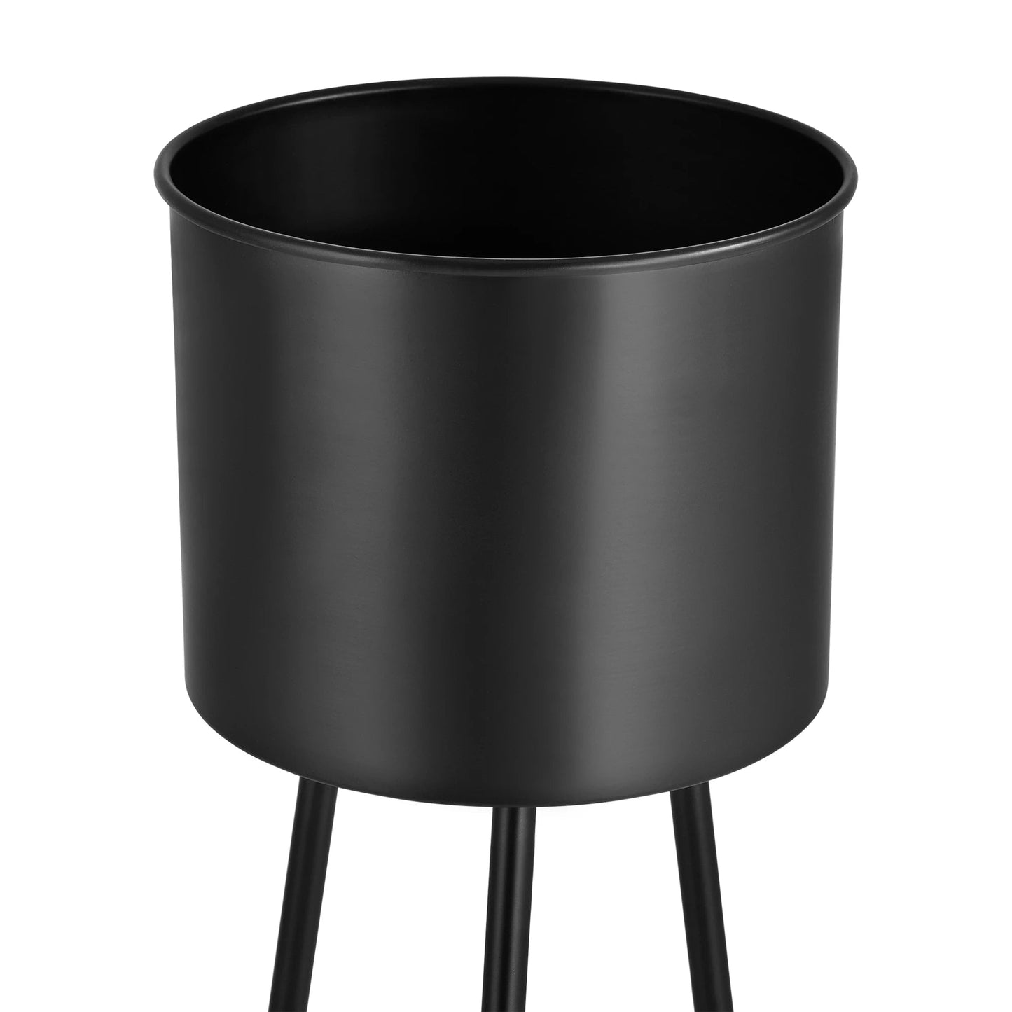 In And OutdoorMatch Bloempot Easter - Op standaard - Set van 2 - Zwart - Metaal - Modern design Flowerpot