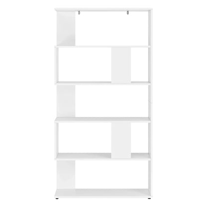 In And OutdoorMatch Boekenkast Plank Aric - 159x80x23,5 cm - Wit - Decoratief Design Boekenplank