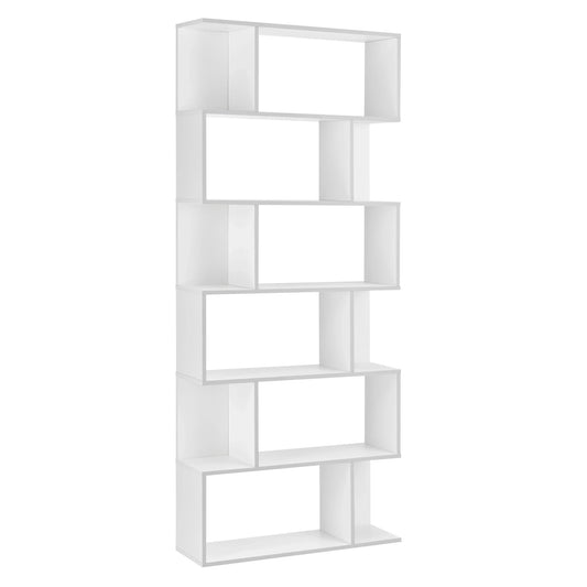 In And OutdoorMatch Boekenkast Plank Bernhard - 192x80x24 cm - Wit - Spaanplaat - Decoratief Design Boekenkast