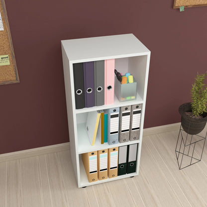 In And OutdoorMatch Boekenkast Plank Grant - 108x49x30 cm - Wit - Spaanplaat - Modern Design Boekenkast