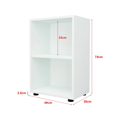 In And OutdoorMatch Boekenkastplank Shara - 74x49x30 cm - Wit - MDF Boekenkast