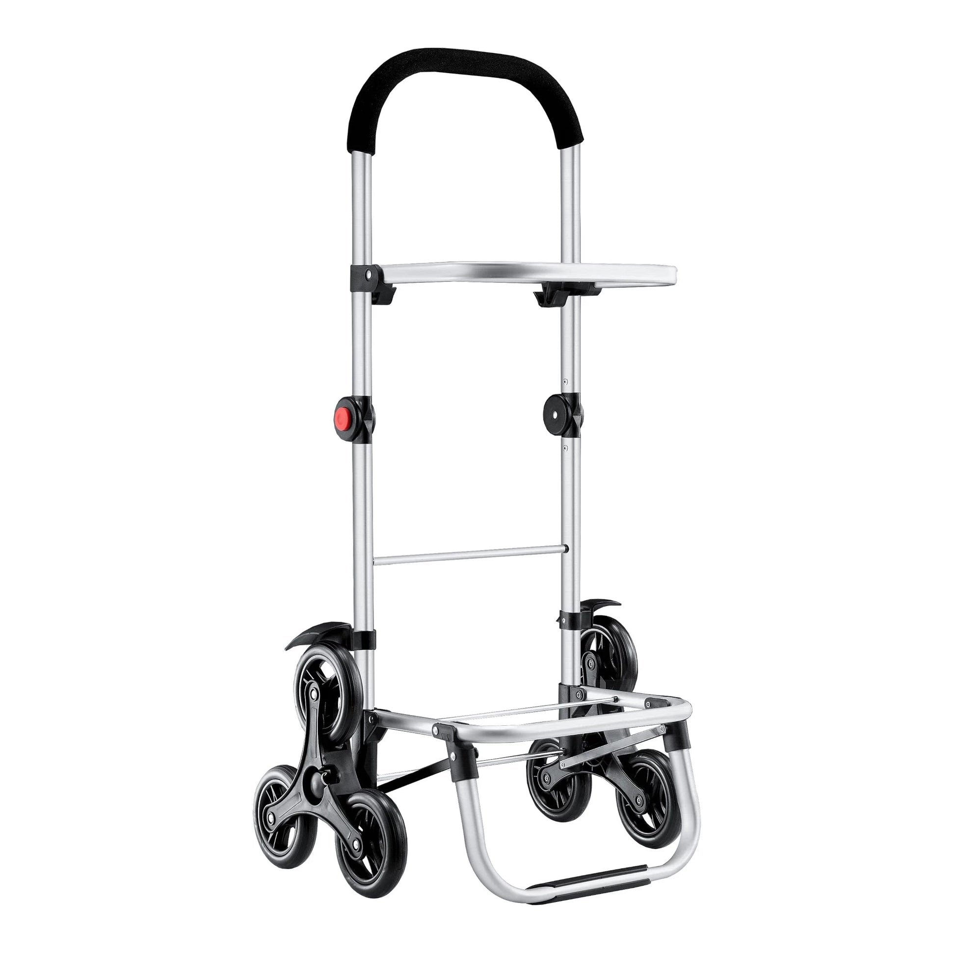 In And OutdoorMatch Boodschappentrolley Yadira - 100x45x36 cm - Donkergrijs - Non-Slip Grip - Opvouwbaar - 41 liter Keuken Trolley