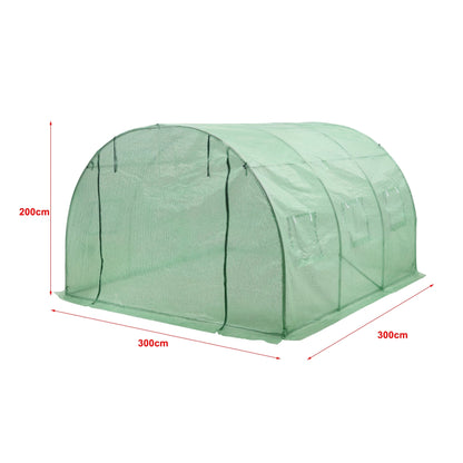 In And OutdoorMatch Broeikas Luvia - Tuinkast - Serre - Tuinkast kweekkas - 300x300x200 cm Tuin Serre