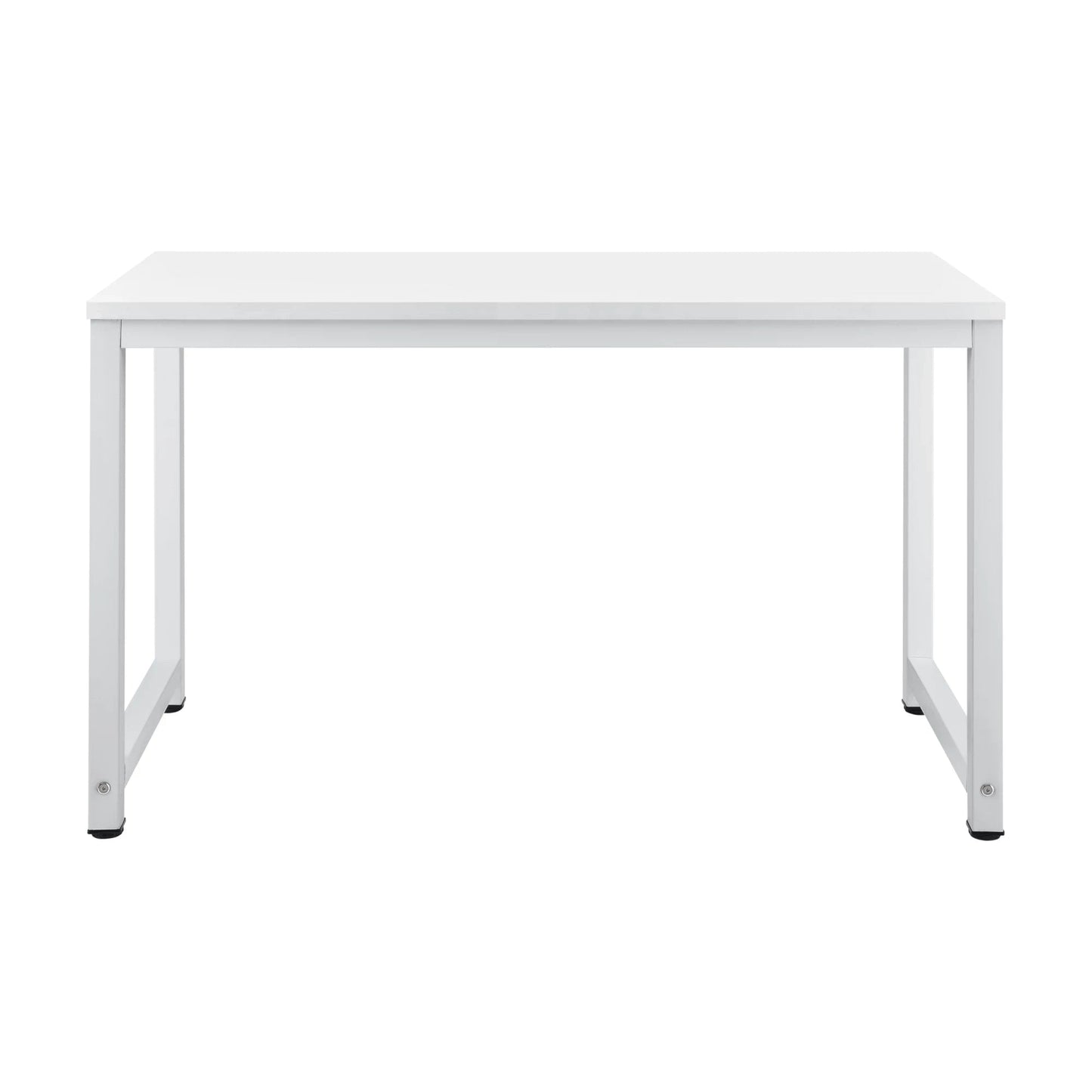 In And OutdoorMatch Bureau Edwina - Laptoptafel - 120x60x75 cm - Wit - Staal en spaanplaat - Klassiek design Desk