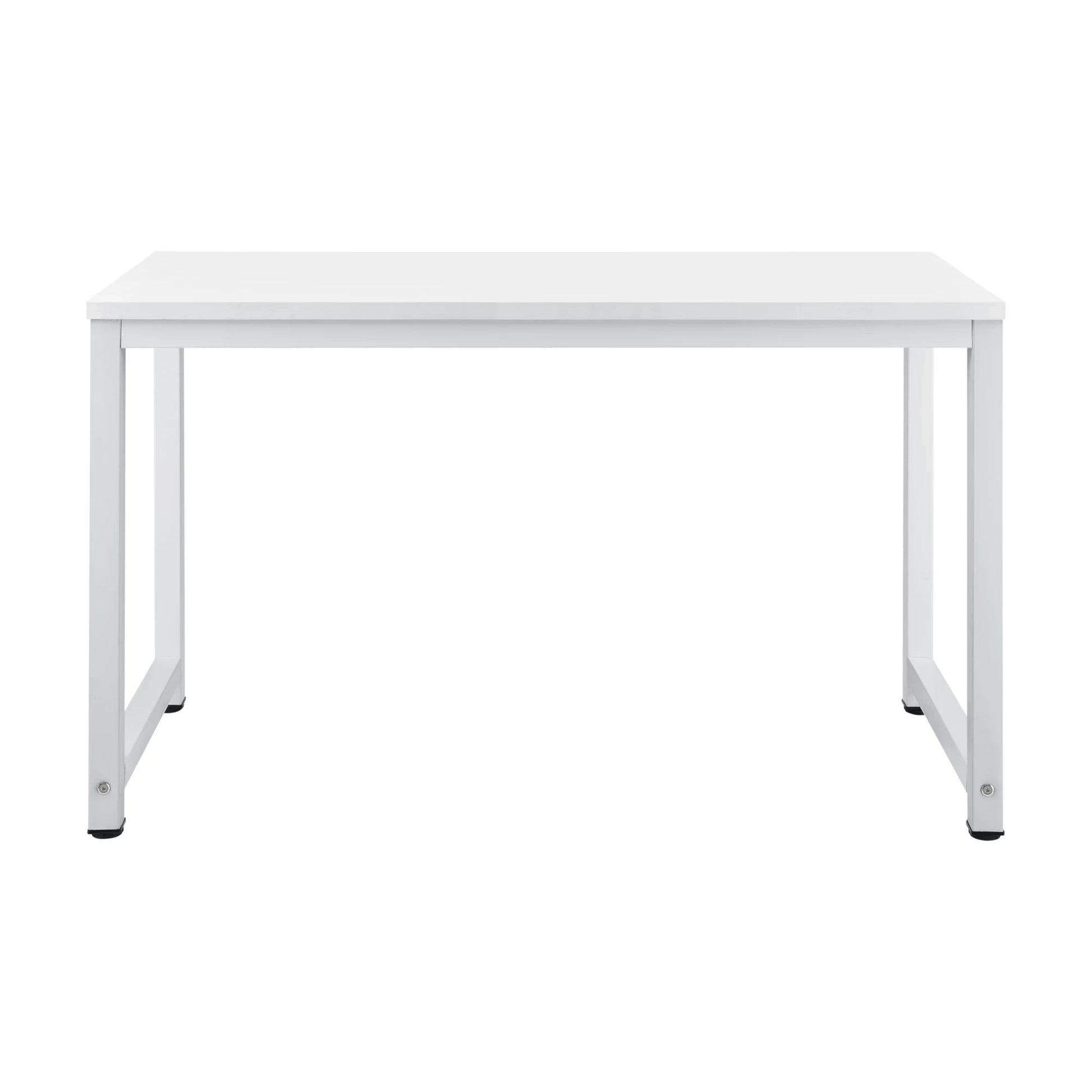 In And OutdoorMatch Bureau Edwina - Laptoptafel - 120x60x75 cm - Wit - Staal en spaanplaat - Klassiek design Desk