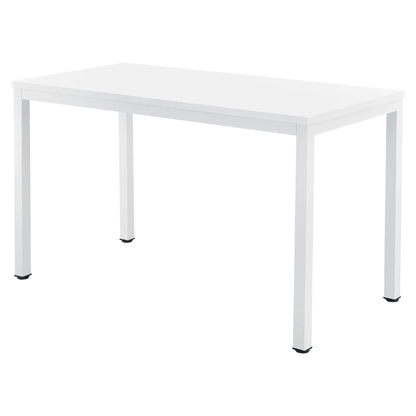 In And OutdoorMatch Bureau Shyann - Laptoptafel - 120x60x75 cm - Wit - Staal en spaanplaat - Modern design Desk