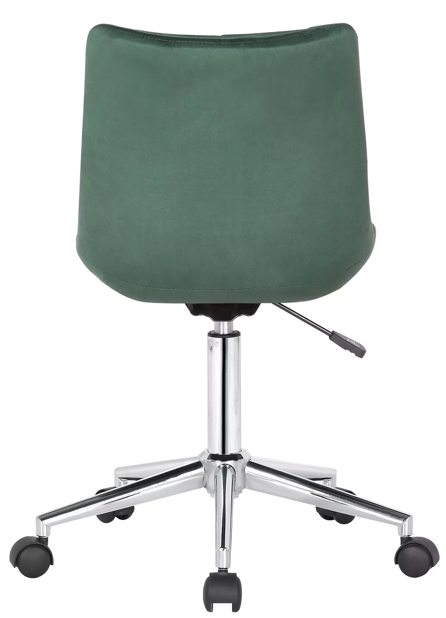 In And OutdoorMatch Bureaustoel Rachelle - Stof - Velvet Donker Groen - Ergonomisch - 46x40x96cm Hoogte Verstelbaar - Zithoogte 44 - 59 cm - Modern Design Bureaustoel