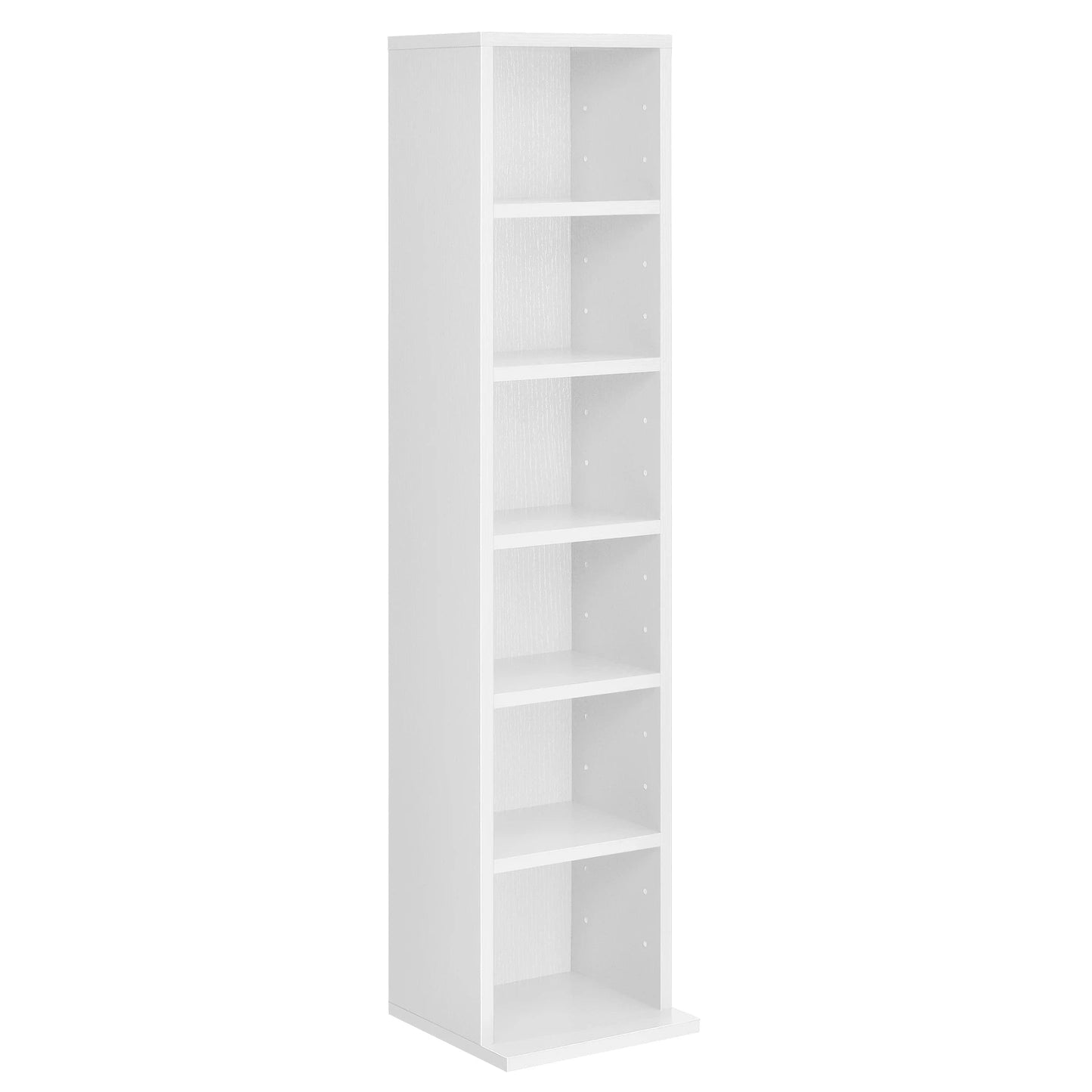 In And OutdoorMatch CD/DVD Kast Compartiment Gage - Kast - Met 6 Planken - 90x20x20 cm - Wit - Spaanplaat - Modern Design Boekenplank