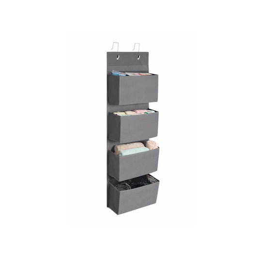 In And OutdoorMatch Closet Organizer Tineke - Hangende planken - Badkamer, slaapkamer - 4 lagen - opbergruimte - 100cm storage rack