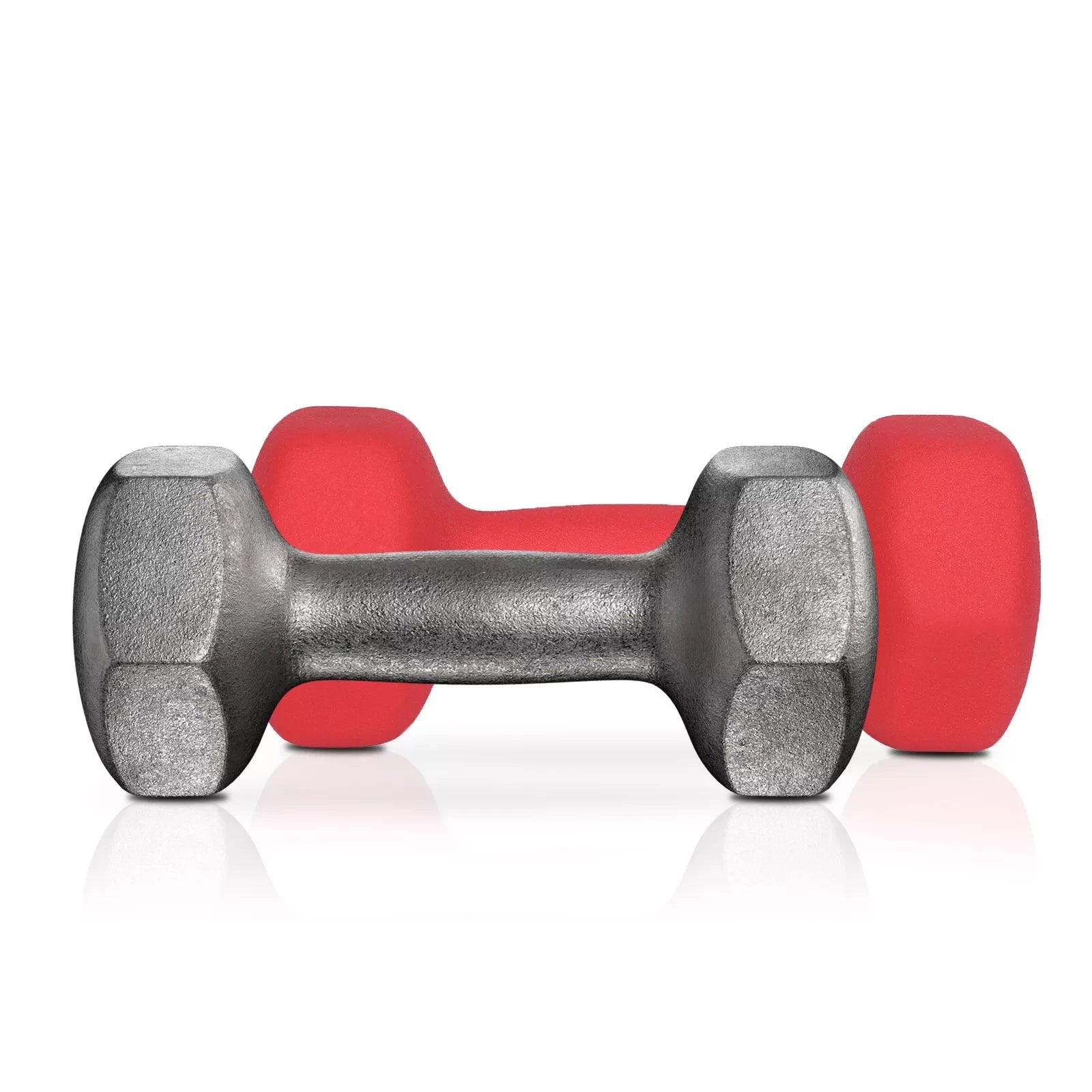 In And OutdoorMatch Dumbbells Set Zaria - 2x3,0kg - Rood - 20x8,5cm - Thuis - Gym - Kantoor Dumbell set