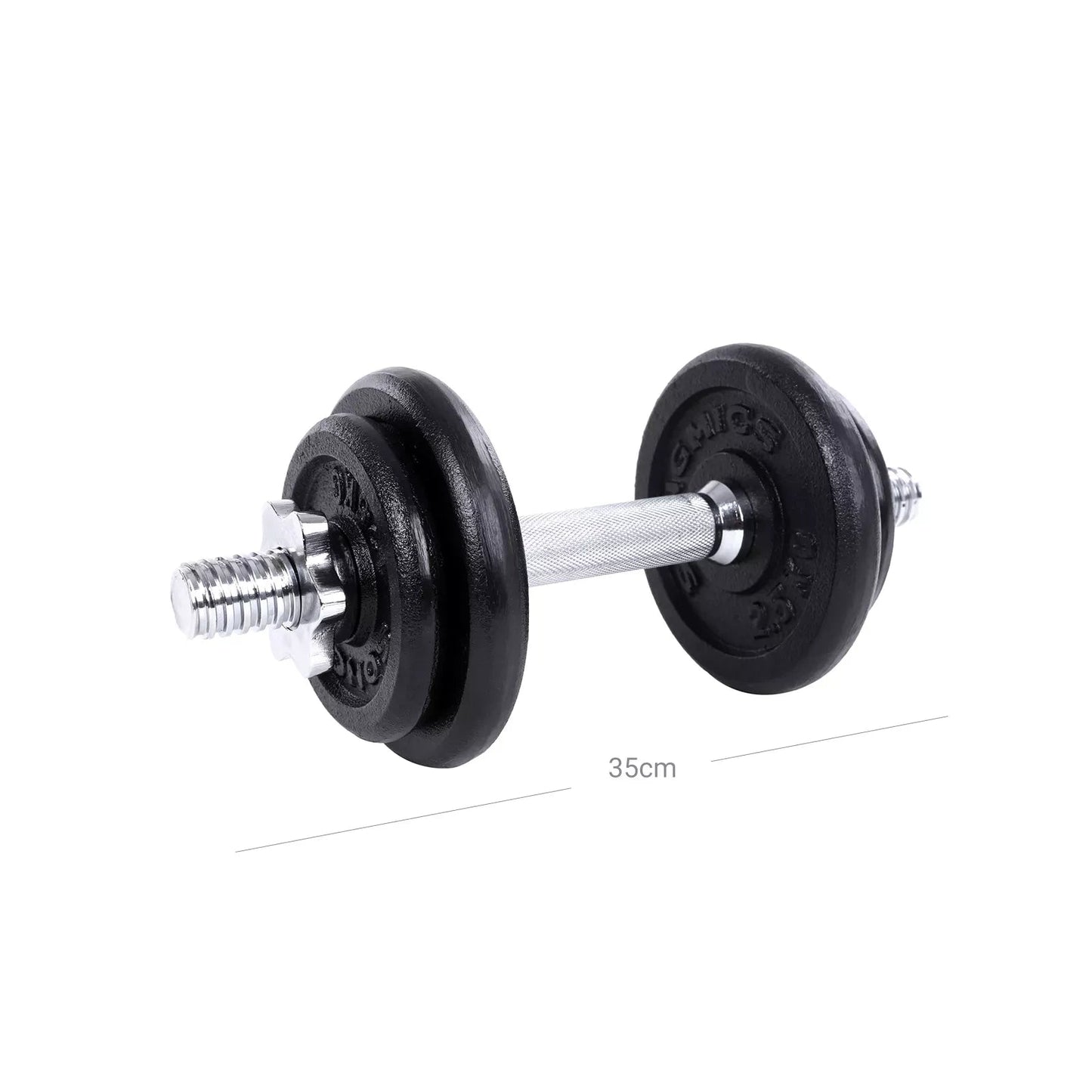 In And OutdoorMatch Dumbbellset Nikko - 2x10kg - Dumbbellset - Gewichten - Metaal Dumbell set