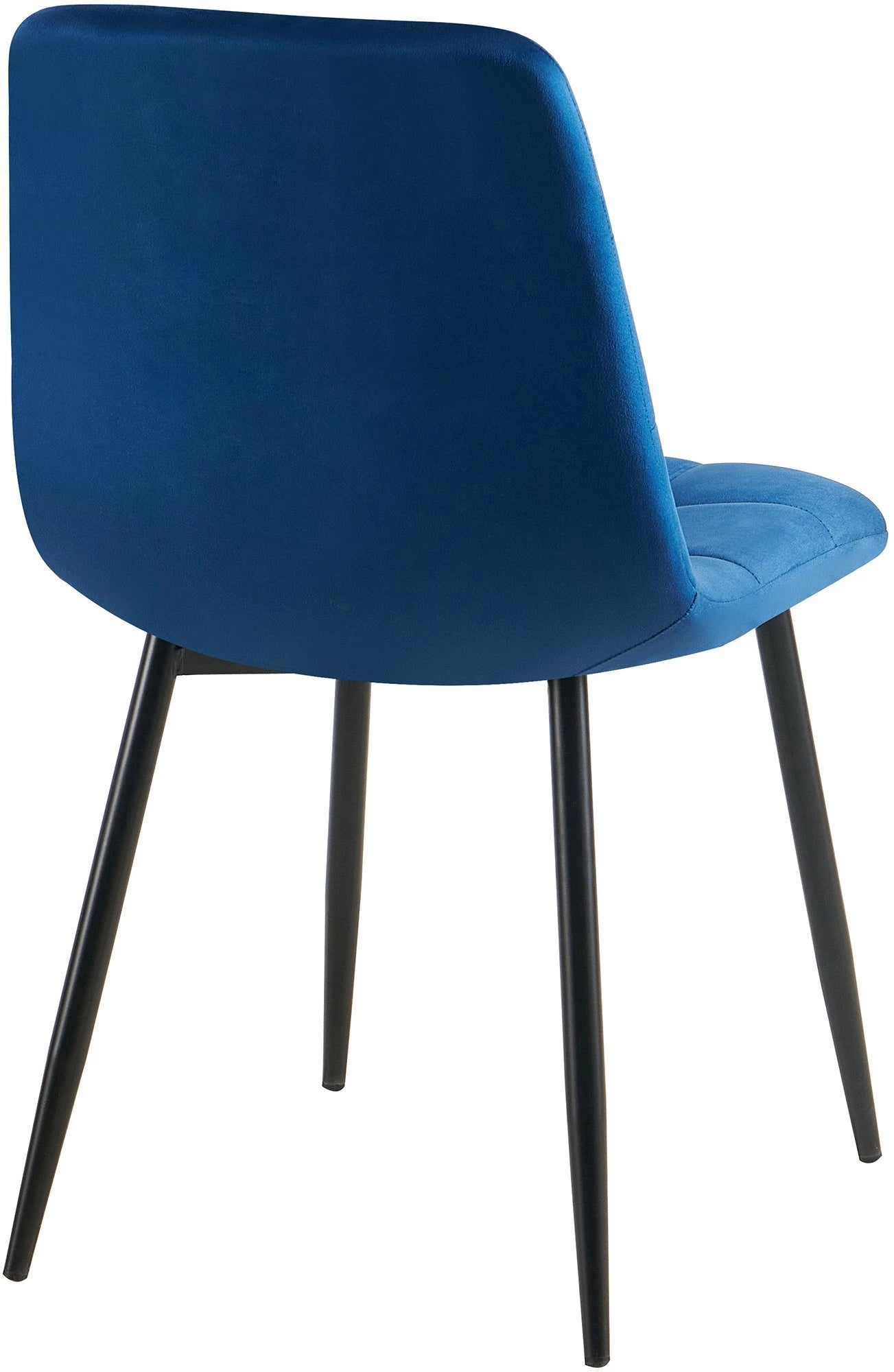 In And OutdoorMatch Eetkamerstoelen Audie - Blauw - Set van 4 - Fluweel - Hoogwaardige bekleding - Luxe eetkamerstoel - Stijlvolle uitstraling Eetkamerstoel