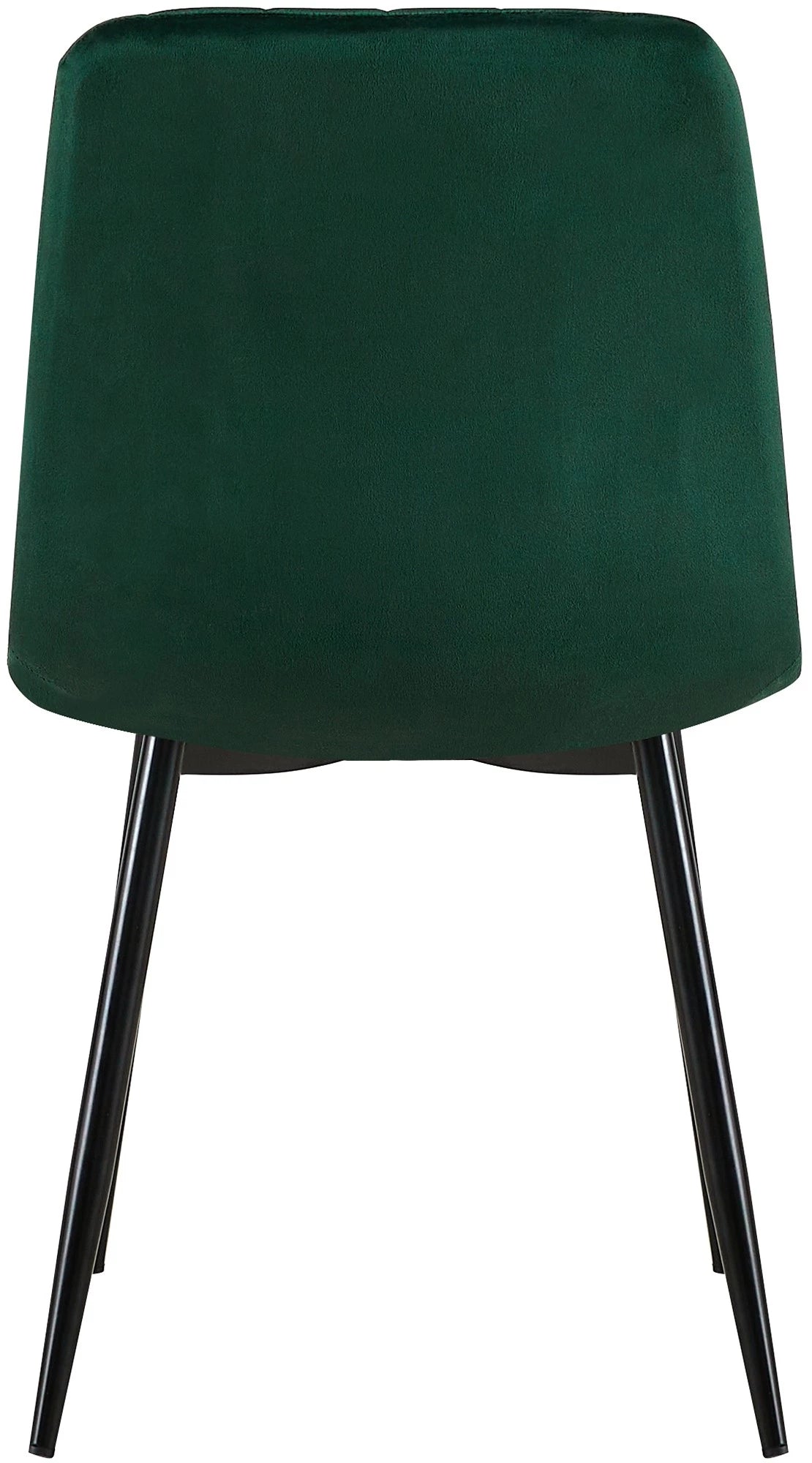 In And OutdoorMatch Eetkamerstoelen Bridgette - Groen - Set van 4 - Fluweel - Hoogwaardige bekleding - Decoratieve eetkamerstoel - Stabiel metalen frame Eetkamerstoel