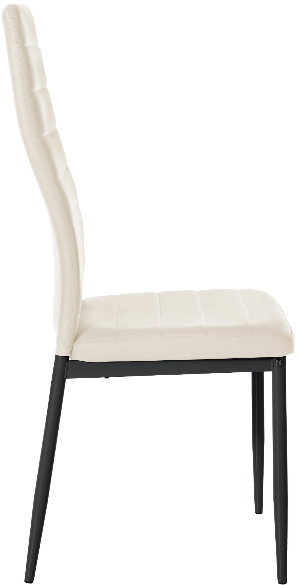 In And OutdoorMatch Eetkamerstoelen Damion - Creme - Set van 6 - Kunstleer - Hoogwaardige bekleding - Luxe eetkamerstoelen - Stijlvolle uitstraling Eetkamerstoel