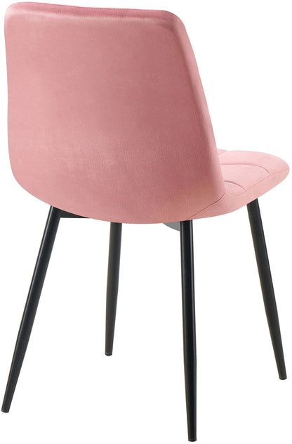 In And OutdoorMatch Eetkamerstoelen Jazlyn - Roze - Set van 4 - Stof - Hoge kwaliteit bekleding - Luxe eetkamerstoel - Stijlvolle uitstraling Eetkamerstoel