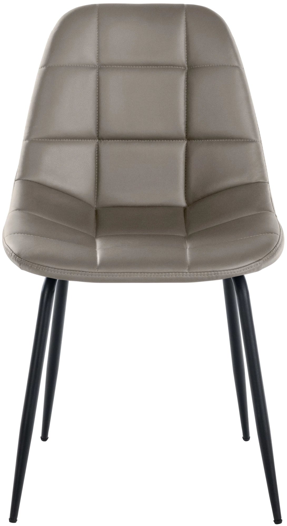 In And OutdoorMatch Eetkamerstoelen Mckayla - Grijs - Set van 2 - Kunstleer - Hoogwaardige bekleding - Luxe eetkamerstoel - Stijlvolle uitstraling Eetkamerstoel