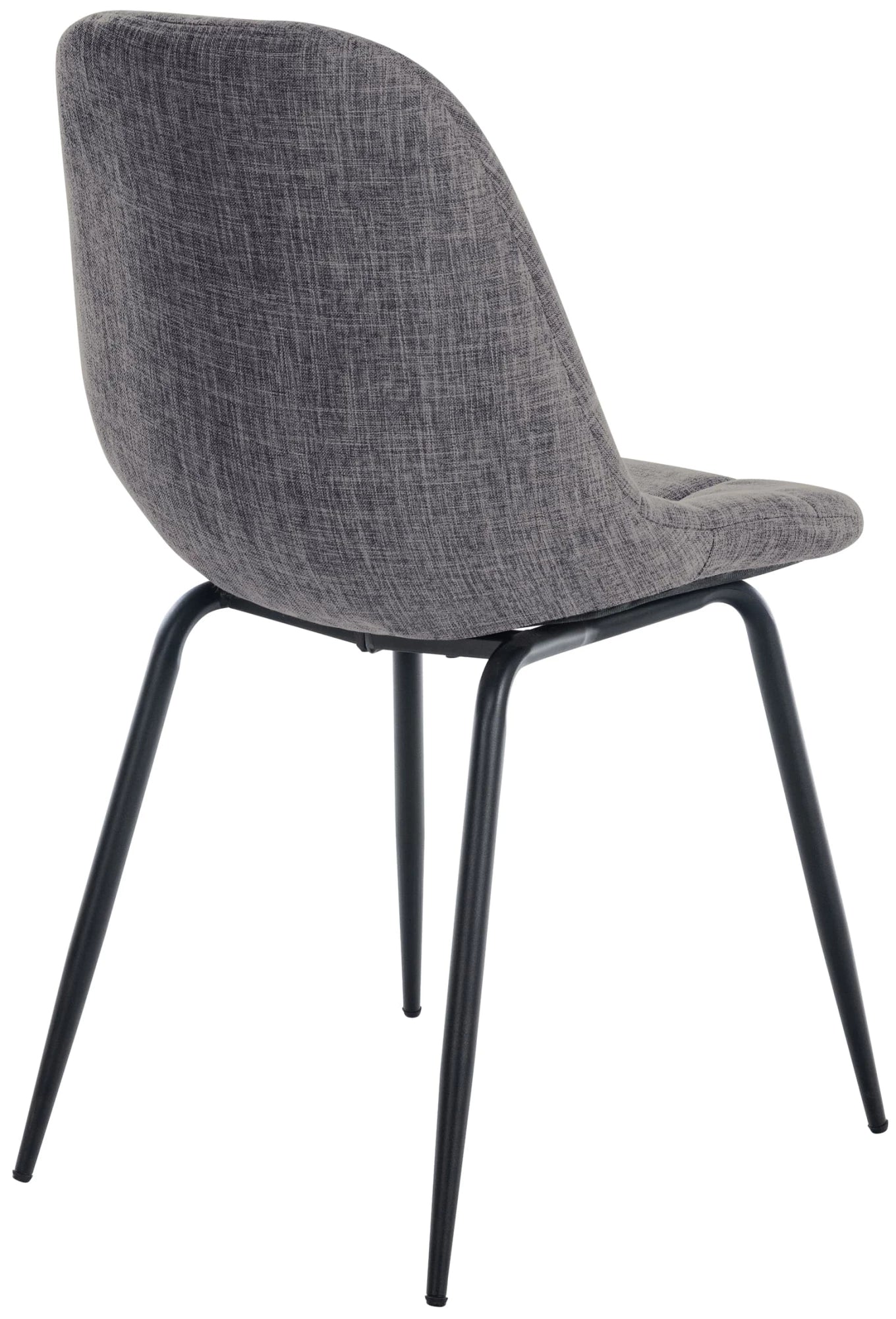 In And OutdoorMatch Eetkamerstoelen Rhianna - Grijs - Set van 2 - Stof - Hoge kwaliteit bekleding - Luxe eetkamerstoel - Stijlvolle uitstraling Eetkamerstoel