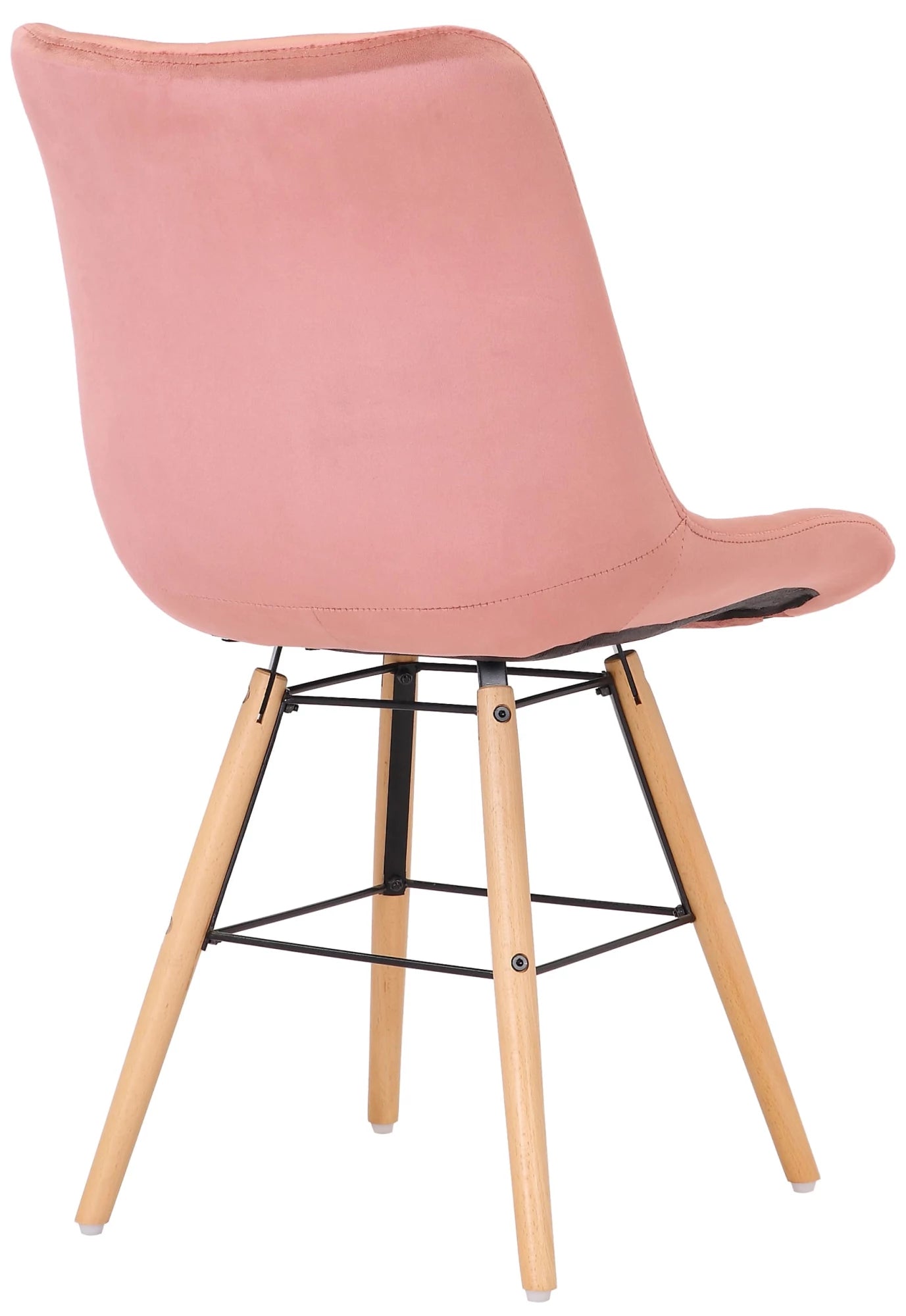 In And OutdoorMatch Eetkamerstoelen Rudolph - Roze - Set van 2 - Fluweel - Hoogwaardige bekleding - Stijlvolle eetkamerstoelen - Luxe uitstraling Eetkamerstoel