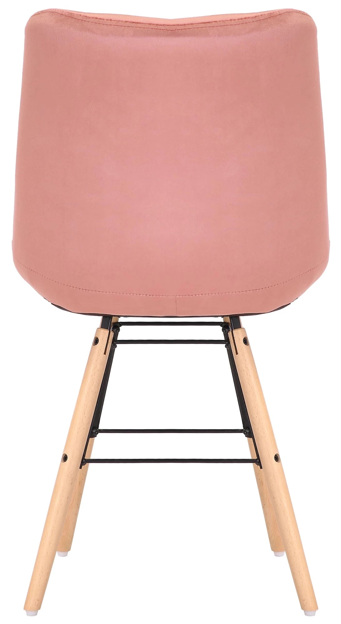 In And OutdoorMatch Eetkamerstoelen Rudolph - Roze - Set van 2 - Fluweel - Hoogwaardige bekleding - Stijlvolle eetkamerstoelen - Luxe uitstraling Eetkamerstoel