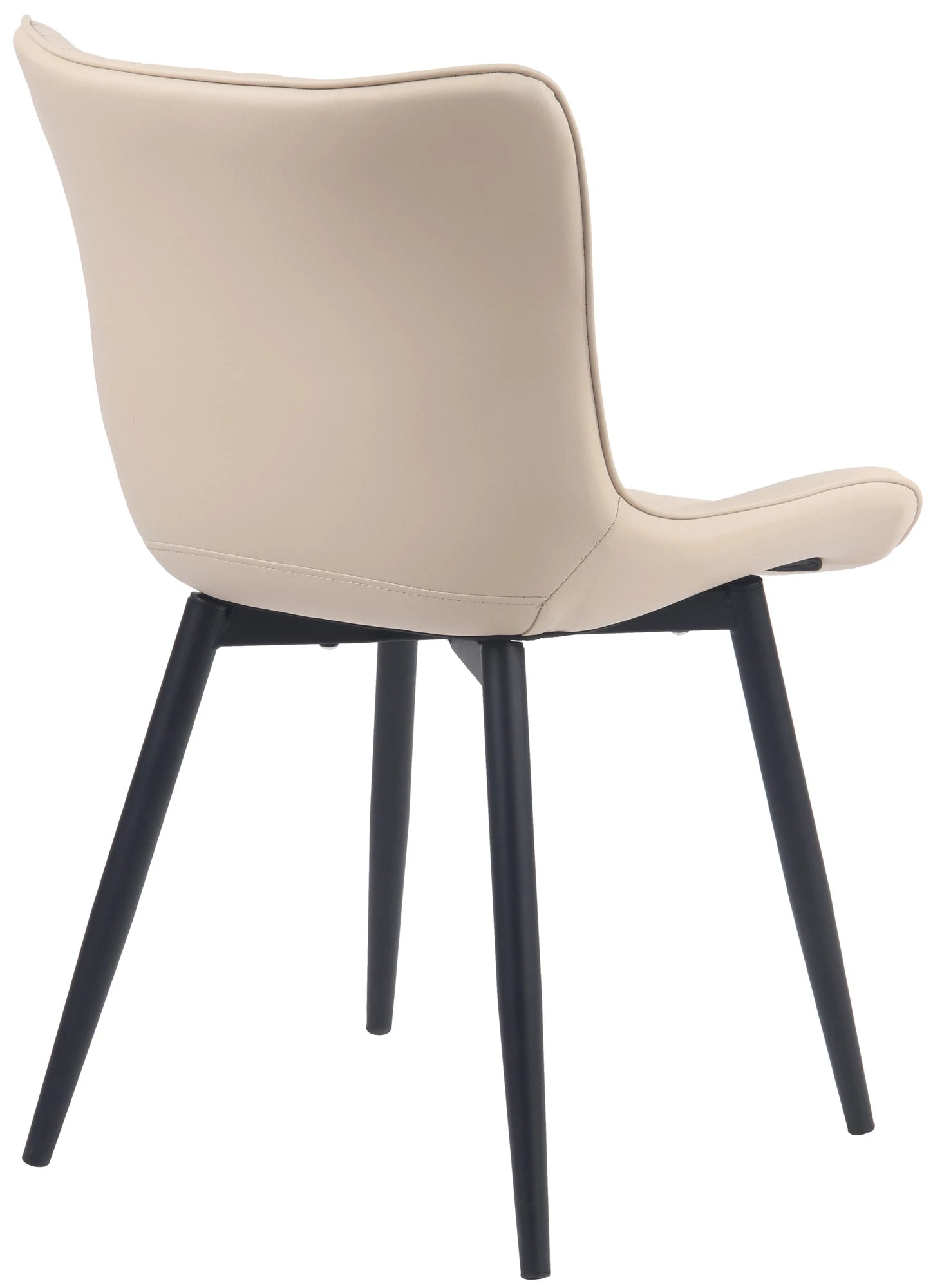 In And OutdoorMatch Eetkamerstoelen Salena - Crème - Set van 2 - Kunstleer - Hoogwaardige bekleding - Stijlvolle eetkamerstoelen - Luxe uitstraling Eetkamerstoel