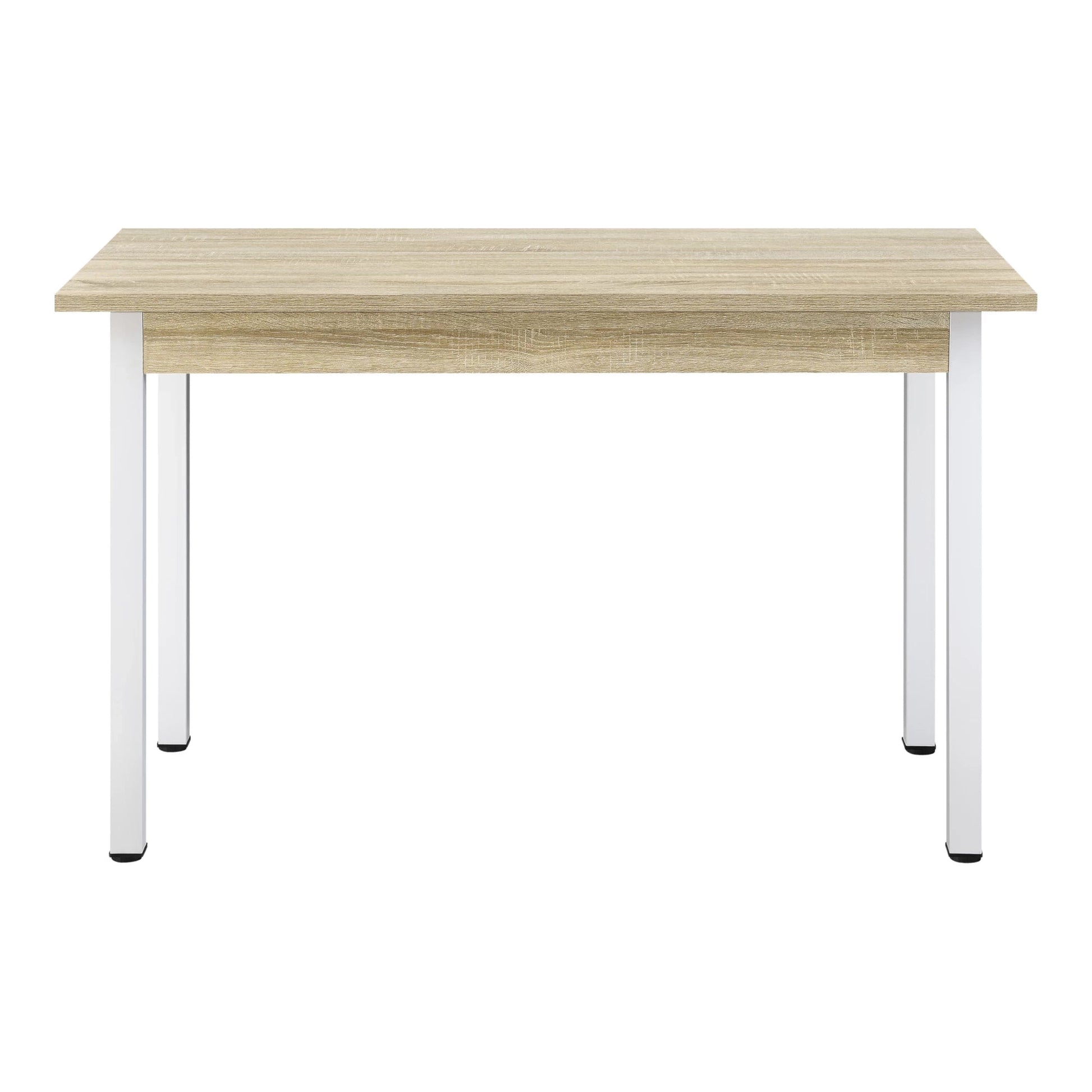 In And OutdoorMatch Eettafel Jacynthe - 120x60x75 cm - Eikenkleurig en Wit - MDF - Modern Design Eettafel/ Eetkamertafel