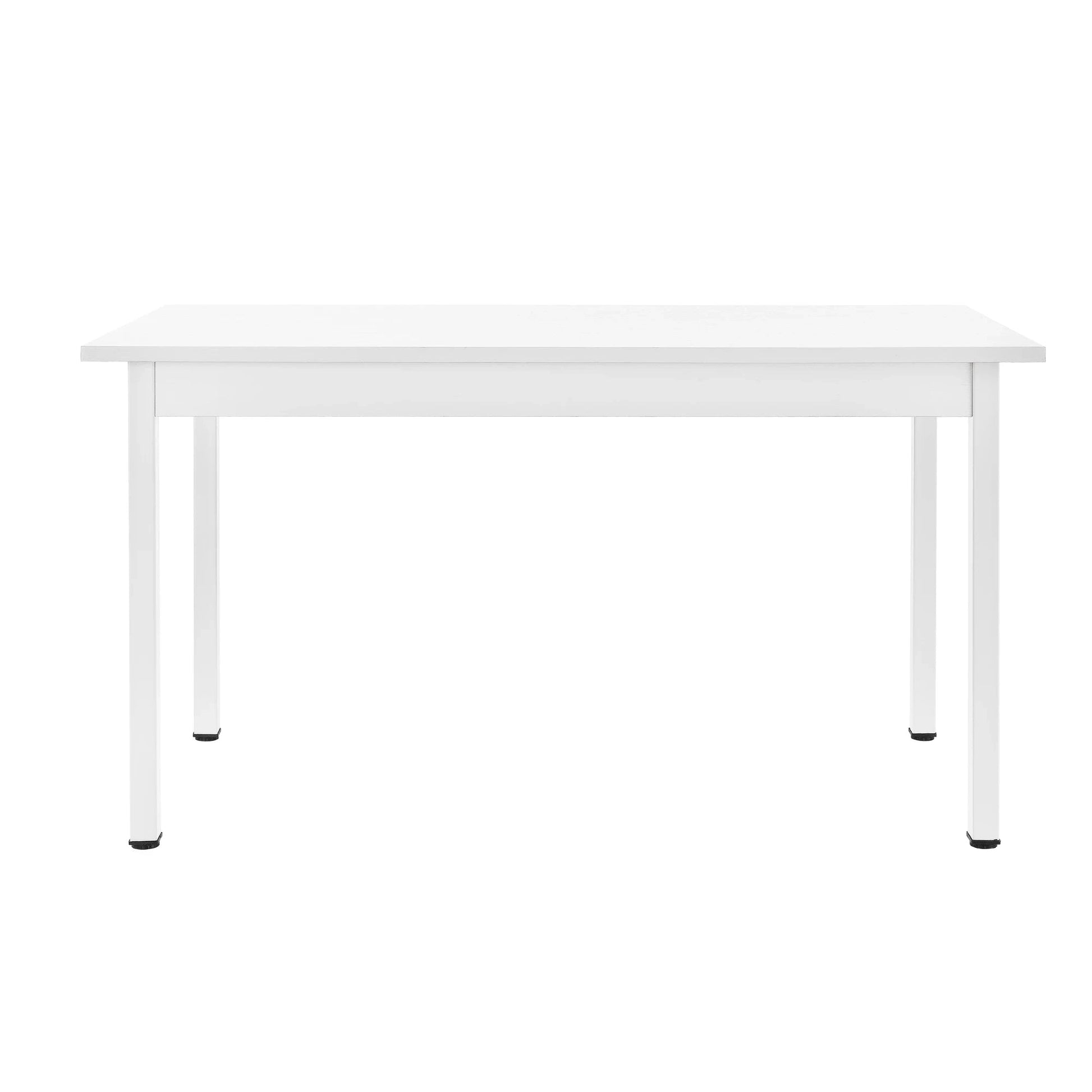 In And OutdoorMatch Eettafel London - 140x60x75 cm voor 6 stoelen wit Eettafel/ Eetkamertafel