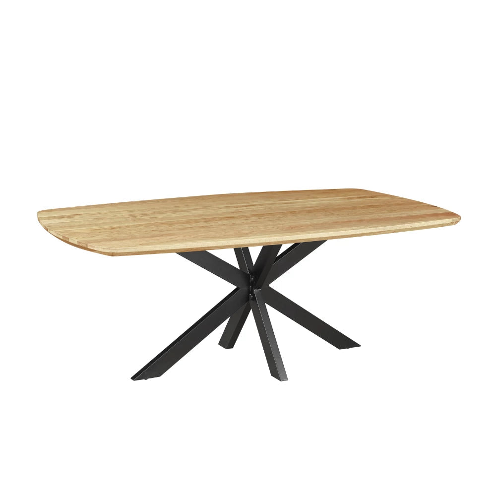 In And OutdoorMatch Eettafel Serino - 200x110x76cm - Eiken - Rechthoek - Modern - Eetkamertafel Eettafel/ Eetkamertafel