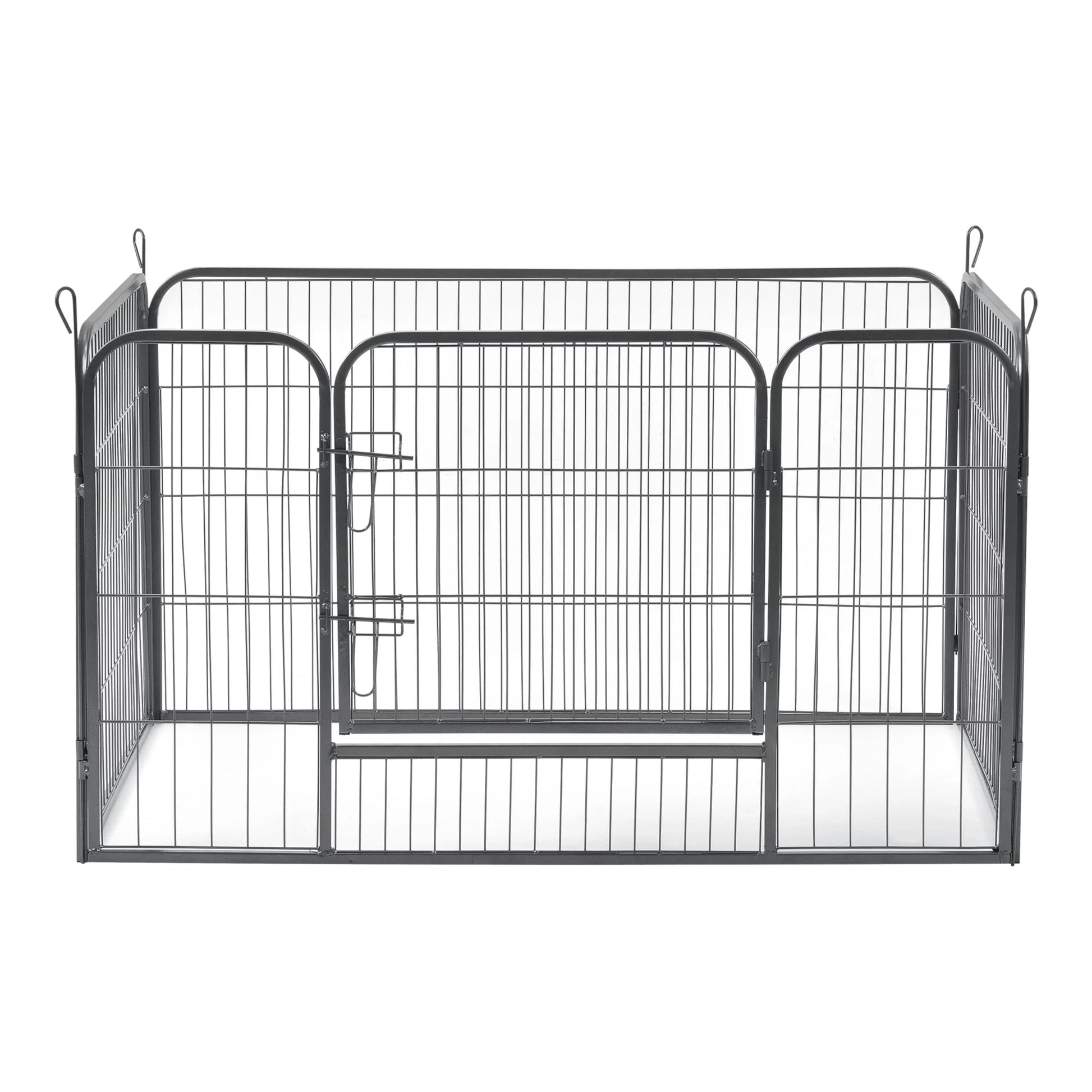 In And OutdoorMatch Hondenren Lisette - Puppyren - Met 4 Kennelpanelen - 70 cm hoog - Staal - Dierenren Honden Bench