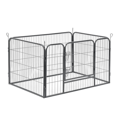 In And OutdoorMatch Hondenren Lisette - Puppyren - Met 4 Kennelpanelen - 70 cm hoog - Staal - Dierenren Honden Bench