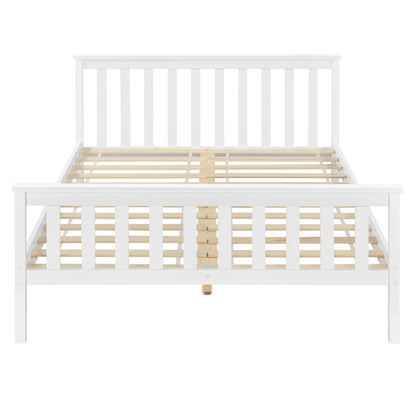 In And OutdoorMatch Houten bed Jaiden - Massief grenen bedframe - 140x200 cm - Wit - Klassiek design bed twee personen