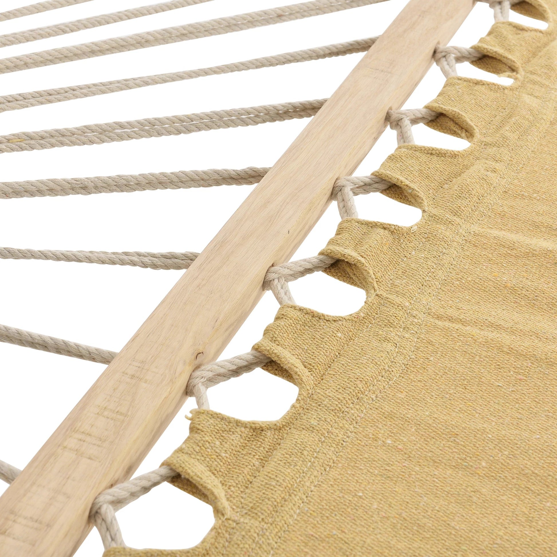 In And OutdoorMatch Katoenen Hangmat Benton - 200-220x150 cm - Tot 200 kg - Beige Hangmat