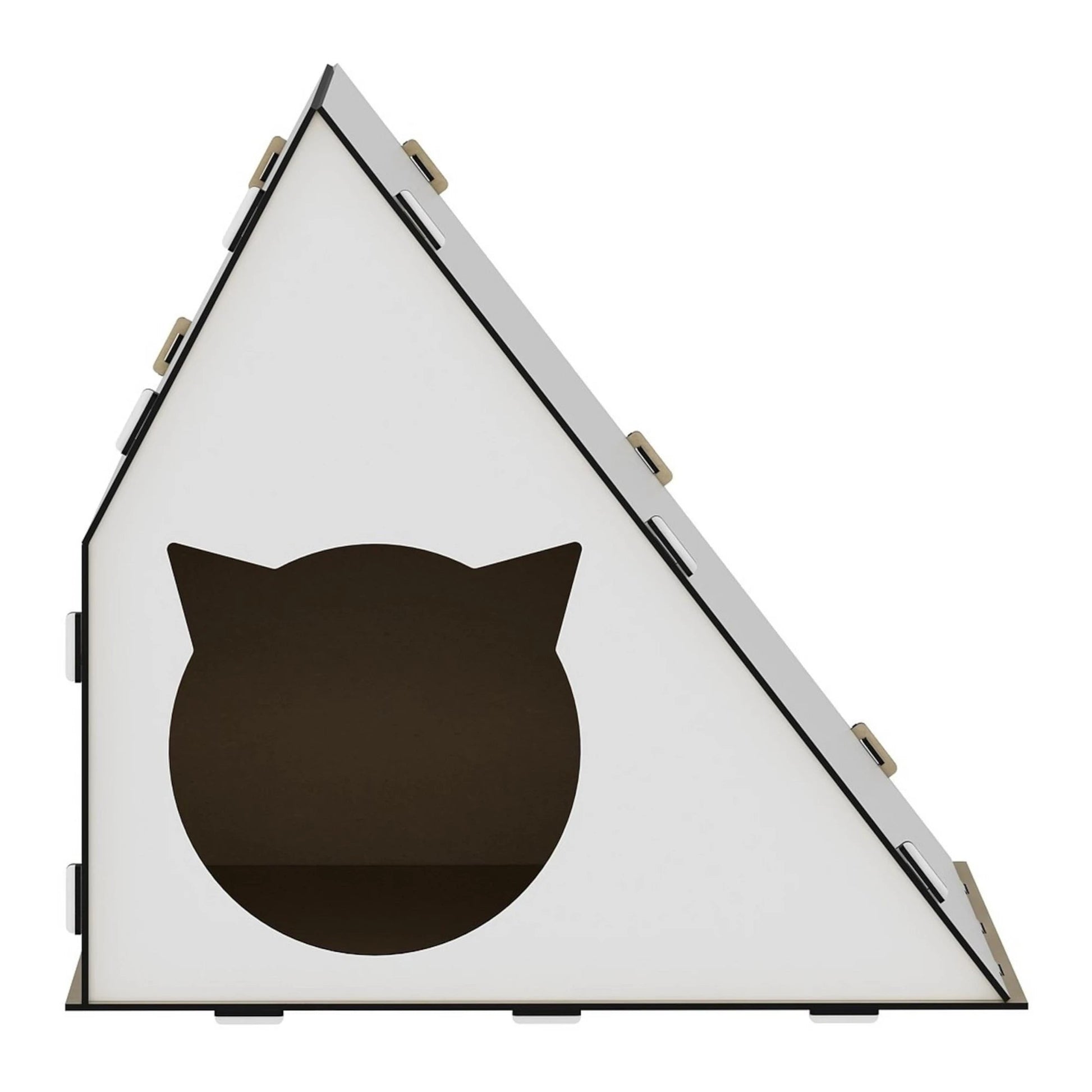 In And OutdoorMatch Kattenhuis Nynke - 40x42x40 cm - Wit - MDF Kattenbak / kattenbak