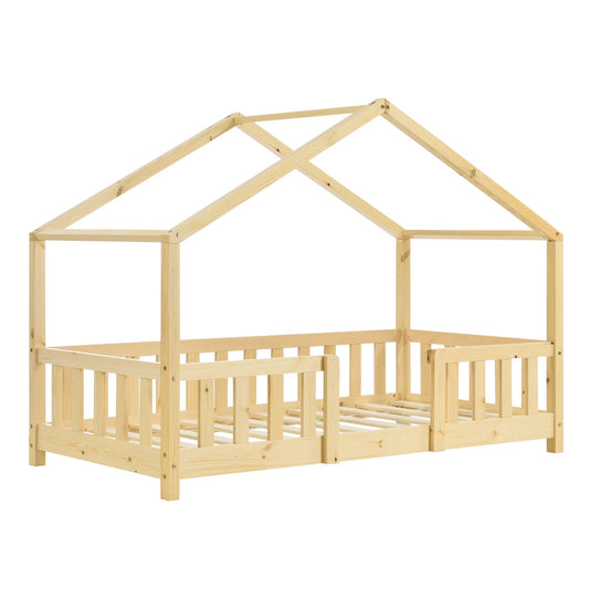 In And OutdoorMatch Kinderbed Dianna - Met valbeveiliging - 80x160 cm - Hout - Voor meisjes - Voor jongens - Voor kinderen Kinder bedden