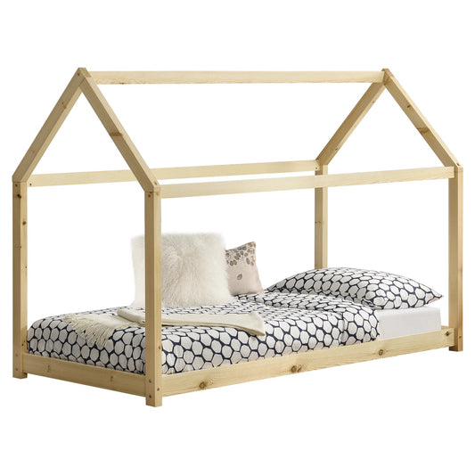 In And OutdoorMatch Kinderbed Eldora - Huisbed - Grenen - Met bedbodem - 90x200 cm - Hout - Jongensbed - Meisjesbed - Leuk Design Kinder bedden