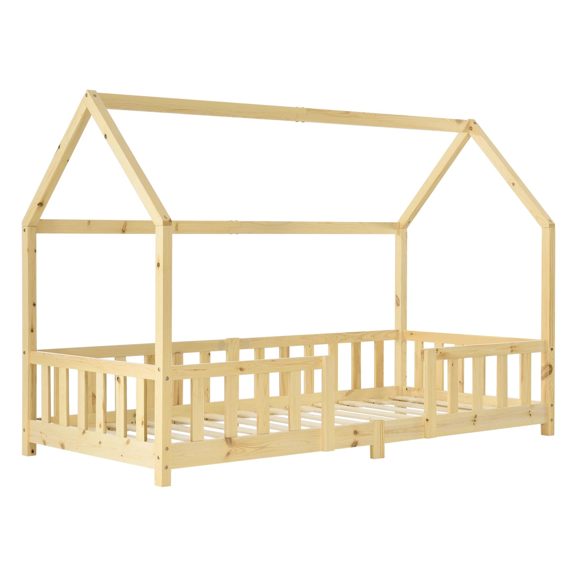 In And OutdoorMatch Kinderbed Maddison - Met valbeveiliging - 90x200 cm - Hout - Voor meisjes - Voor jongens - Voor kinderen Kinder bedden