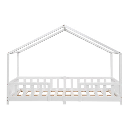 In And OutdoorMatch Kinderbed Nikolas - Met matras - 140x200 cm - Wit - Voor meisjes - Voor jongens Kinder bedden