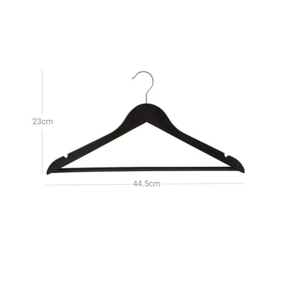 In And OutdoorMatch Kleerhangers Earline Lilla - 20 stuks Zwart - 360 Graden Draaibaar - Broekhangers - Antislip - 44,5 x 23 x 1,2 cm kledinghanger