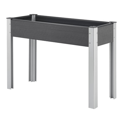 In And OutdoorMatch Kweektafel Liliana - Plantenbak - 100x40x75 cm - Donkergrijs - Aluminium en HKC - Stijlvolle uitstraling Garden Table