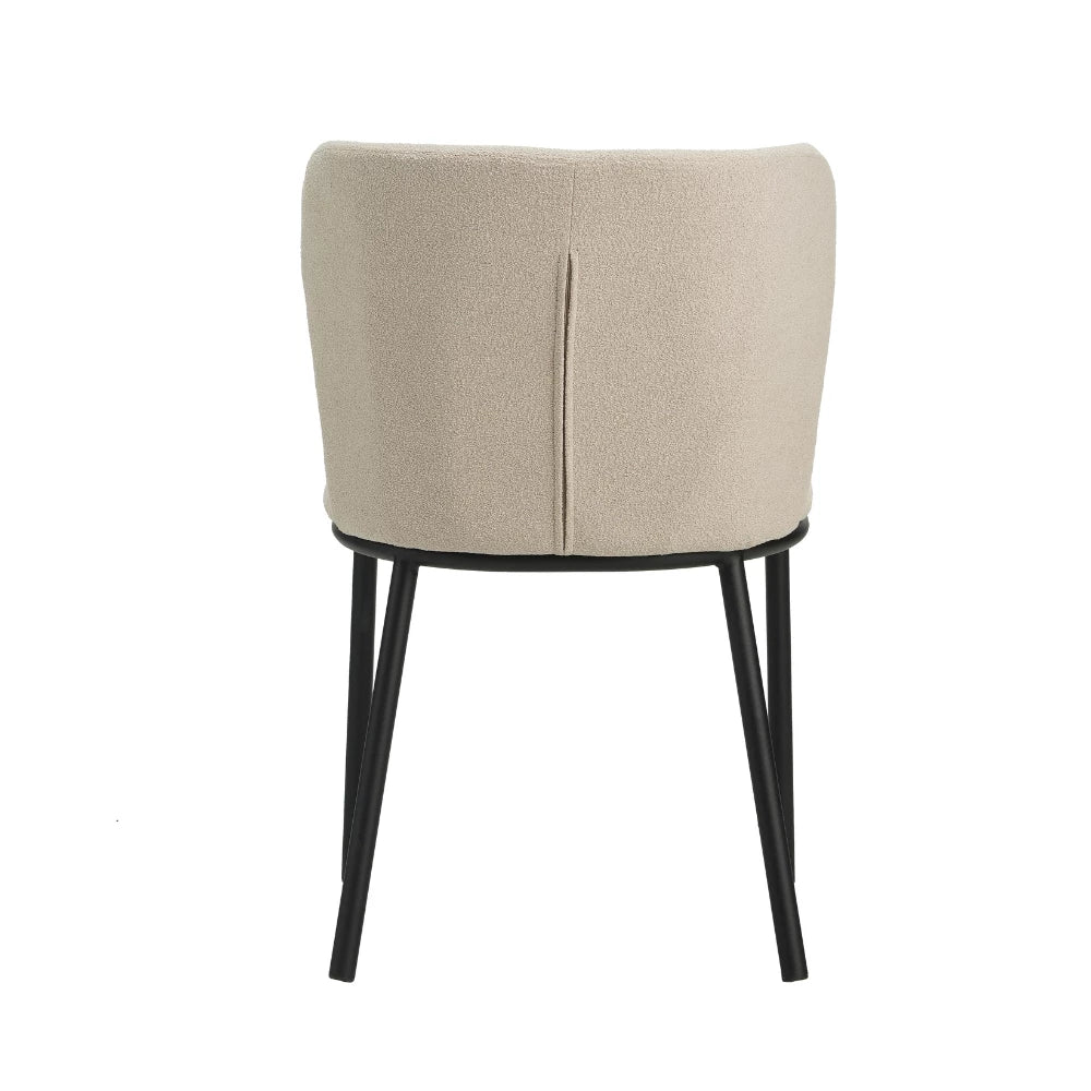 In And OutdoorMatch Luxe Eetkamerstoel Janeiro - Hoge kwaliteit - Beige - Stoffen bekleding - Luxe eetkamerstoelen Eetkamerstoel