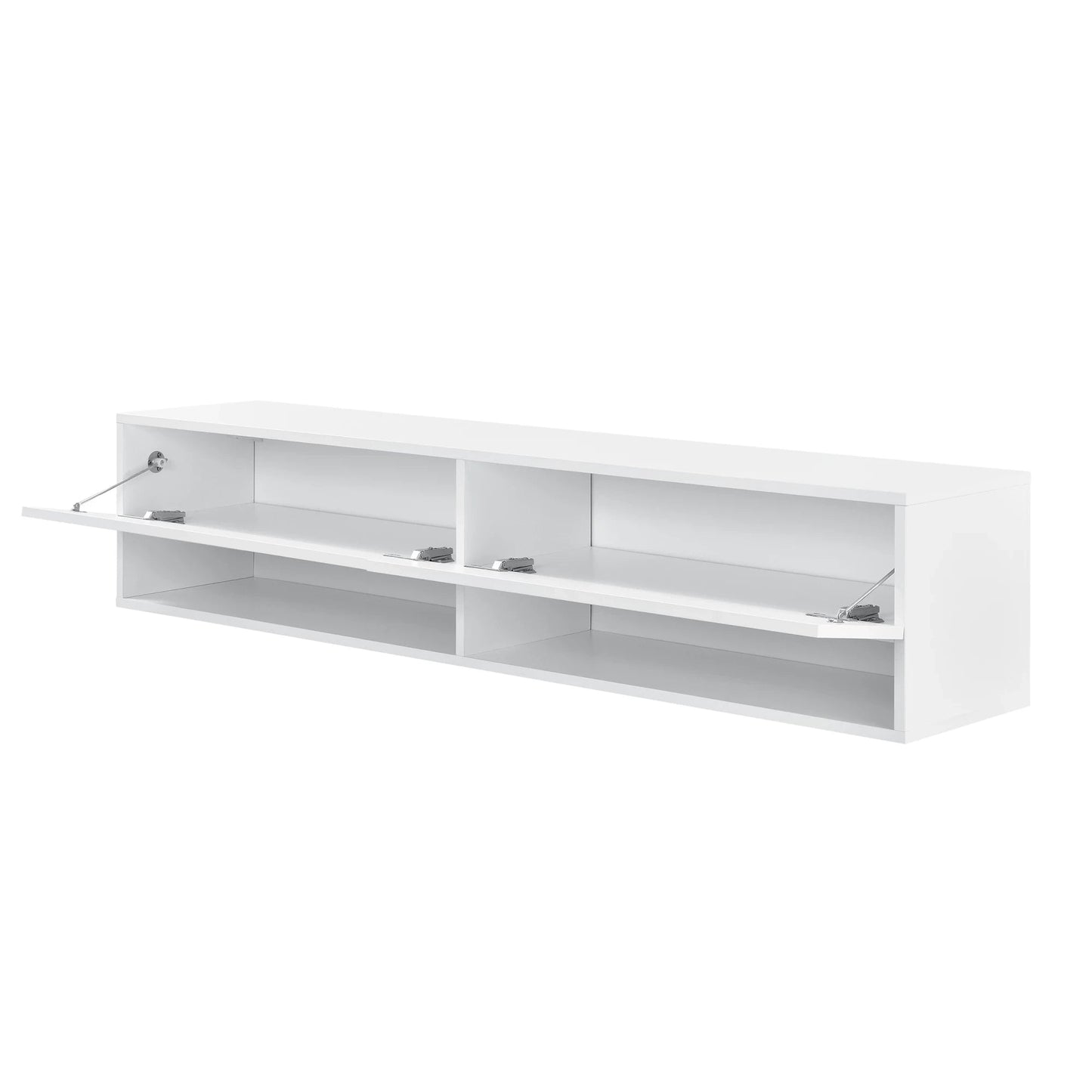 In And OutdoorMatch Luxe Zwevende Kast Helen - 140x31x30 cm - Max 25 kg - Wit - Spaanplaat - Deluxe Design TV cabinet