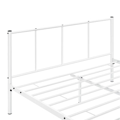 In And OutdoorMatch Metalen bedframe Manny - incl. Bedbodem - 120x200 cm - Wit - Stalen frame gepoedercoat - bed twee personen