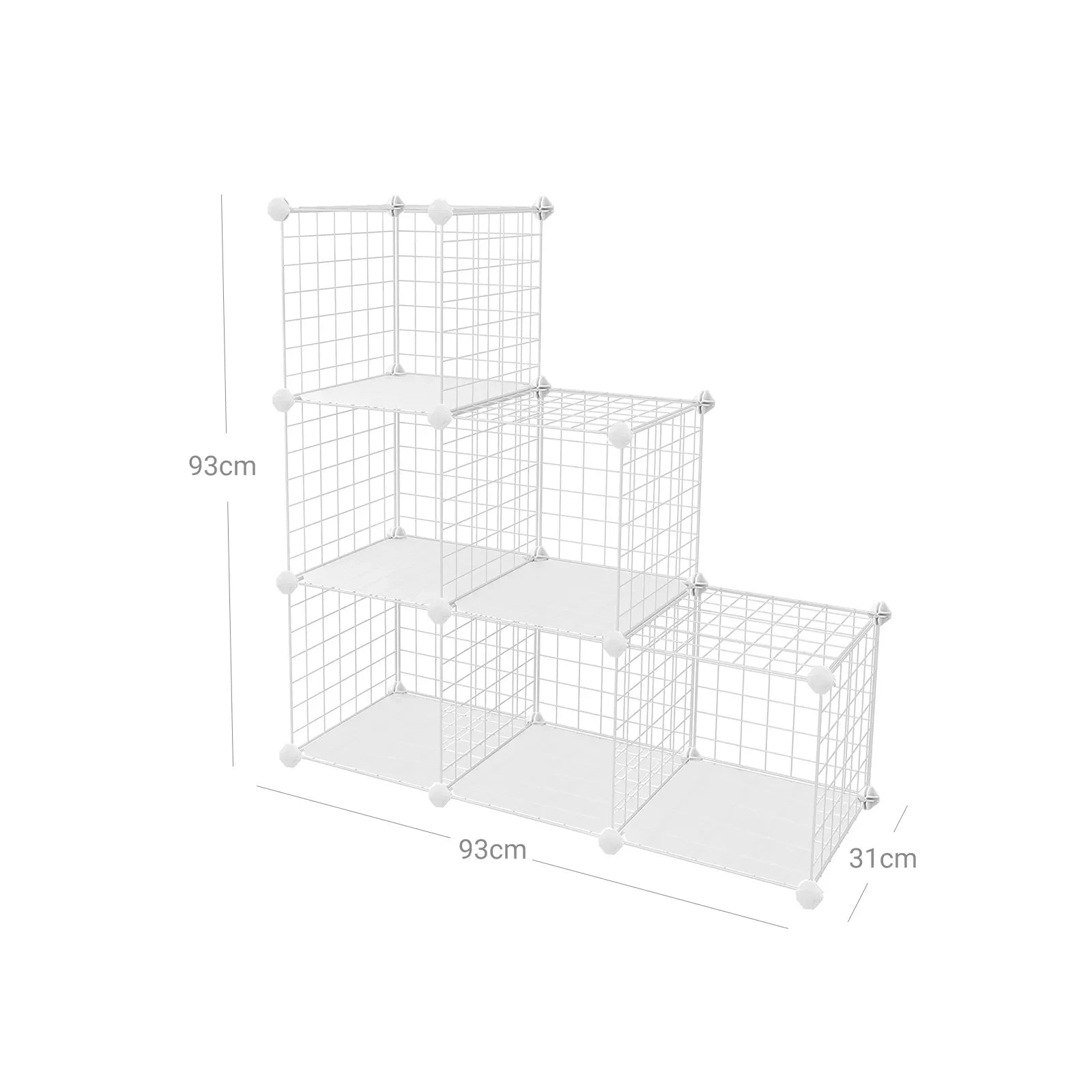 In And OutdoorMatch Opbergkast wit Wilbert - Voor kinderen en volwassenen - Boekenplank - Boekenkast - Slaapkamer, woonkamer - Metaal shoe rack