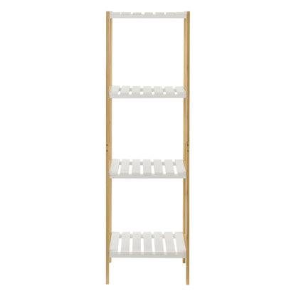 In And OutdoorMatch Opbergrek Buford - Staand rek - Met 4 Planken - Bamboe - Minimalistisch design storage rack