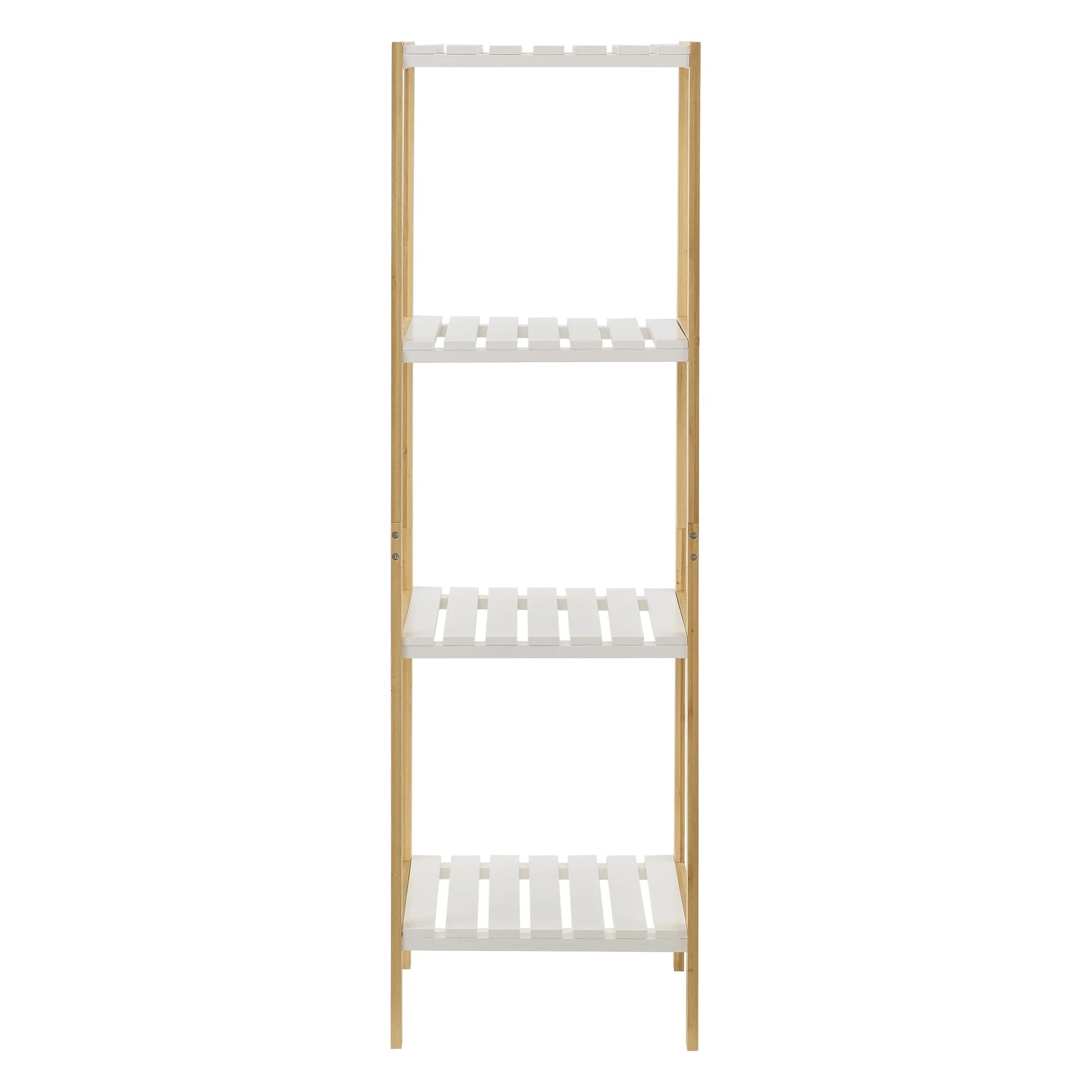 In And OutdoorMatch Opbergrek Buford - Staand rek - Met 4 Planken - Bamboe - Minimalistisch design storage rack