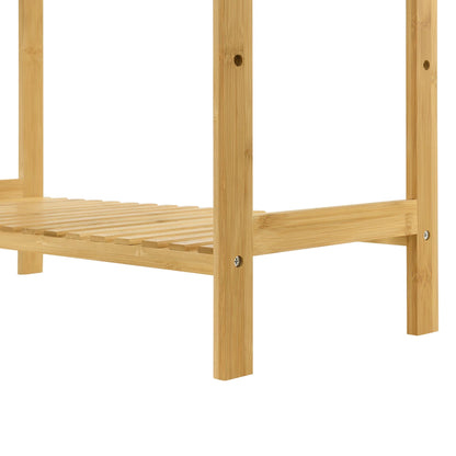 In And OutdoorMatch Opbergrek Jeffrey - Staand rek - Met 5 Bamboe Planken - Klassiek Design storage rack