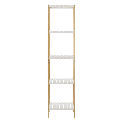 In And OutdoorMatch Opbergrek Ryan - Staand rek - Met 5 planken - Bamboe - Minimalistisch design storage rack