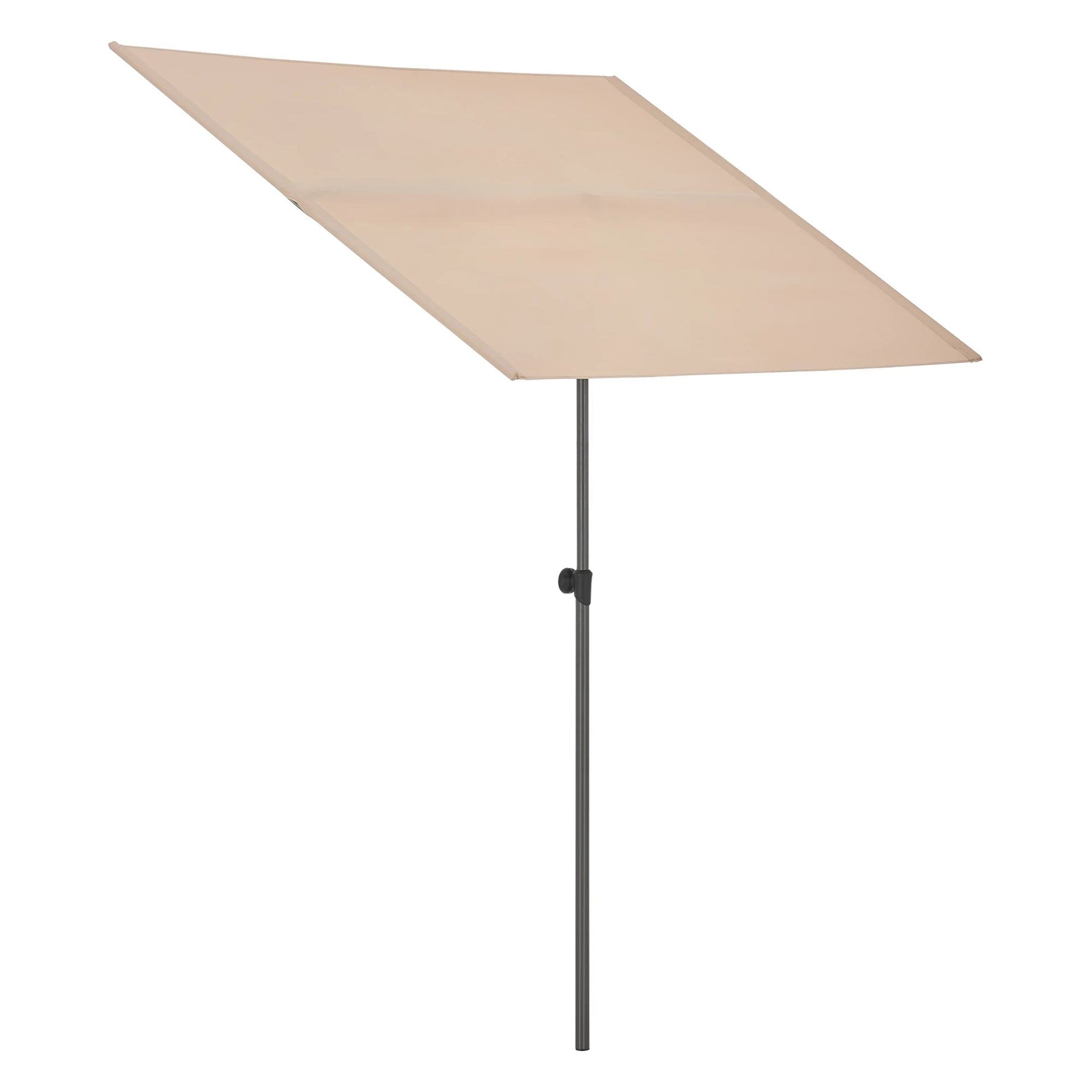 In And OutdoorMatch Parasol 360° Sherman - 120-200x180x130 cm - Zandkleurig - Aluminium en Stof - UV Bescherming Sunshade